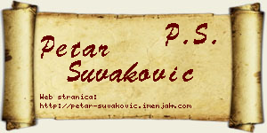 Petar Šuvaković vizit kartica